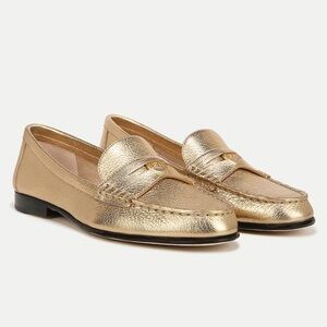 Veronica Beard Penny Metallic Leather Loafer Size: 6